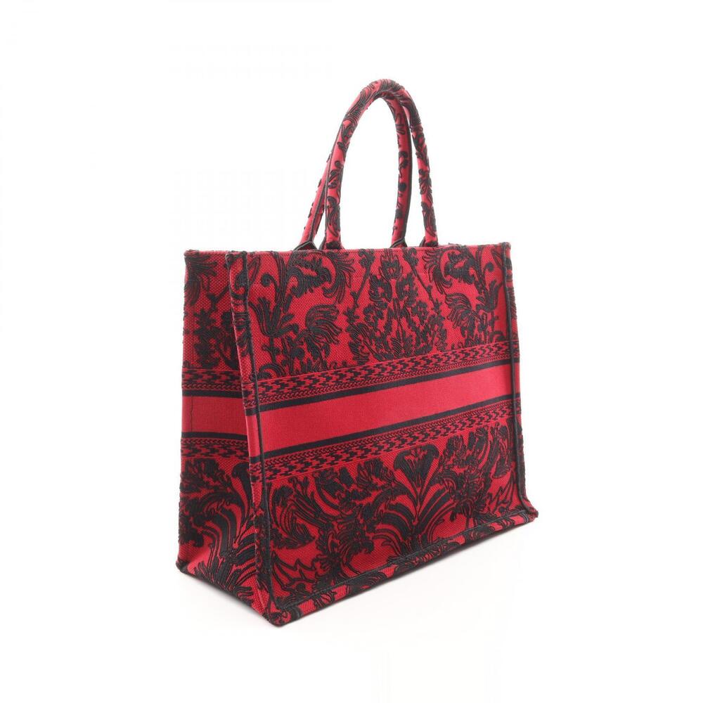 Dior Canvas Black Bag Red TOTE BOOK